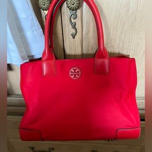 Tory Burch Red Oversized Tote Bag in Good Condition